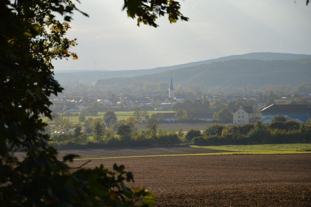 landscape, village, locality, fall, southern germany, swiss francs, hirschaid, hirschaid, hirschaid, hirschaid, hirschaid, hirschaid